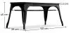 Banc Design Industriel - Bois et Métal - Stylix image 7