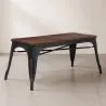 Banc Design Industriel - Bois et Métal - Stylix image 7