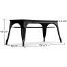 Banc Design Industriel - Bois et Métal - Stylix image 7