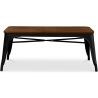 Banc Design Industriel - Bois et Métal - Stylix image 7