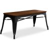 Banc Design Industriel - Bois et Métal - Stylix image 7