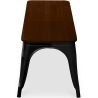Banc Design Industriel - Bois et Métal - Stylix image 7