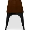 Banc Design Industriel - Bois et Métal - Stylix image 7