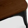 Banc Design Industriel - Bois et Métal - Stylix image 7