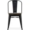 Chaise de salle à manger - Design Industriel - Bois et Acier - Stylix image 7