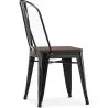 Chaise de salle à manger - Design Industriel - Bois et Acier - Stylix image 7