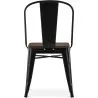 Chaise de salle à manger - Design Industriel - Bois et Acier - Stylix image 7