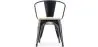 Chaise de salle à manger avec accoudoirs - Bois et acier - Stylix image 7