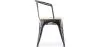 Chaise de salle à manger avec accoudoirs - Bois et acier - Stylix image 7