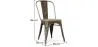 Chaise de salle à manger - Design industriel - Bois et acier - Stylix image 7