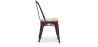Chaise de salle à manger - Design industriel - Bois et acier - Stylix image 7