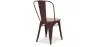 Chaise de salle à manger - Design industriel - Bois et acier - Stylix image 7