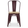 Chaise de salle à manger - Design industriel - Bois et acier - Stylix image 7