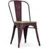 Chaise de salle à manger - Design industriel - Bois et acier - Stylix image 7