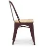 Chaise de salle à manger - Design industriel - Bois et acier - Stylix image 7
