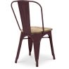 Chaise de salle à manger - Design industriel - Bois et acier - Stylix image 7