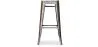 Tabouret de Bar - Design Industriel - Acier & Bois - 76cm - Stylix image 7