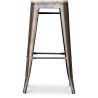 Tabouret de Bar - Design Industriel - Acier & Bois - 76cm - Stylix image 7