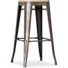 Tabouret de Bar - Design Industriel - Acier & Bois - 76cm - Stylix image 7