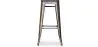 Tabouret de Bar - Design Industriel - Bois & Métal - 76cm - Stylix image 7