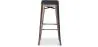 Tabouret de Bar - Design Industriel - Bois & Métal - 76cm - Stylix image 7