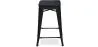 Tabouret de bar - Design industriel - Bois et acier - 61cm - Stylix image 7