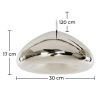  Lampe de Plafond - Suspension en Métal Chromé - 30 cm - Nullify image 7