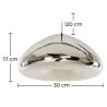  Lampe de Plafond - Suspension en Métal Chromé - 30 cm - Nullify image 7