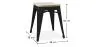 Tabouret Design Industriel - Bois & Métal - 45cm - Stylix image 7