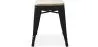 Tabouret Design Industriel - Bois & Métal - 45cm - Stylix image 7