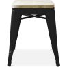 Tabouret Design Industriel - Bois & Métal - 45cm - Stylix image 7
