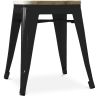 Tabouret Design Industriel - Bois & Métal - 45cm - Stylix image 7