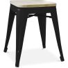 Tabouret Design Industriel - Bois & Métal - 45cm - Stylix image 7