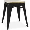 Tabouret Design Industriel - Bois & Métal - 45cm - Stylix image 7
