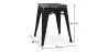Tabouret Design Industriel - Bois & Acier - 46cm - Stylix image 7