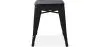 Tabouret Design Industriel - Bois & Acier - 46cm - Stylix image 7