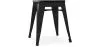 Tabouret Design Industriel - Bois & Acier - 46cm - Stylix image 7