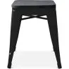 Tabouret Design Industriel - Bois & Acier - 46cm - Stylix image 7