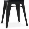 Tabouret Design Industriel - Bois & Acier - 46cm - Stylix image 7