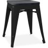 Tabouret Design Industriel - Bois & Acier - 46cm - Stylix image 7