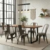 Chaise de salle à manger en acier - Design industriel - Nouvelle édition - Stylix image 7