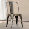 Chaise de salle à manger en acier - Design industriel - Nouvelle édition - Stylix image 7