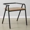Chaise de salle à manger - Design industriel - Bois et métal - Achak image 7