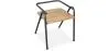Chaise de salle à manger - Design industriel - Bois et métal - Achak image 7