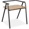 Chaise de salle à manger - Design industriel - Bois et métal - Achak image 7