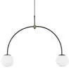 Lampe de plafond à boules en verre - Lampe suspendue à 2 bras - Josephine image 7