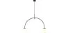 Lampe de plafond à boules en verre - Lampe suspendue à 2 bras - Josephine image 7