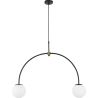 Lampe de plafond à boules en verre - Lampe suspendue à 2 bras - Josephine image 7