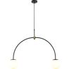Lampe de plafond à boules en verre - Lampe suspendue à 2 bras - Josephine image 7