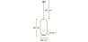 Lampe de plafond globe - Suspension dorée - Ruby image 7